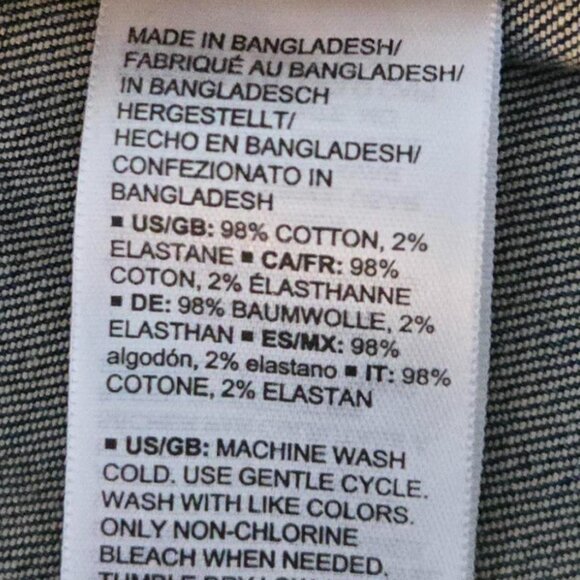 Daily Ritual Women’s Blue Denim Jacket Size M Button Front Pockets Collared - Picture 7 of 9